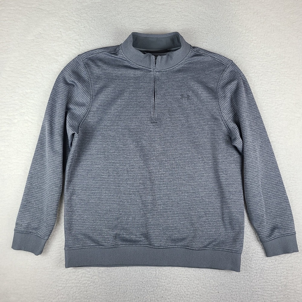 Under Armour Storm Sweater Mens 2XL XXL Gray Loose Coldgear Performance Golf
